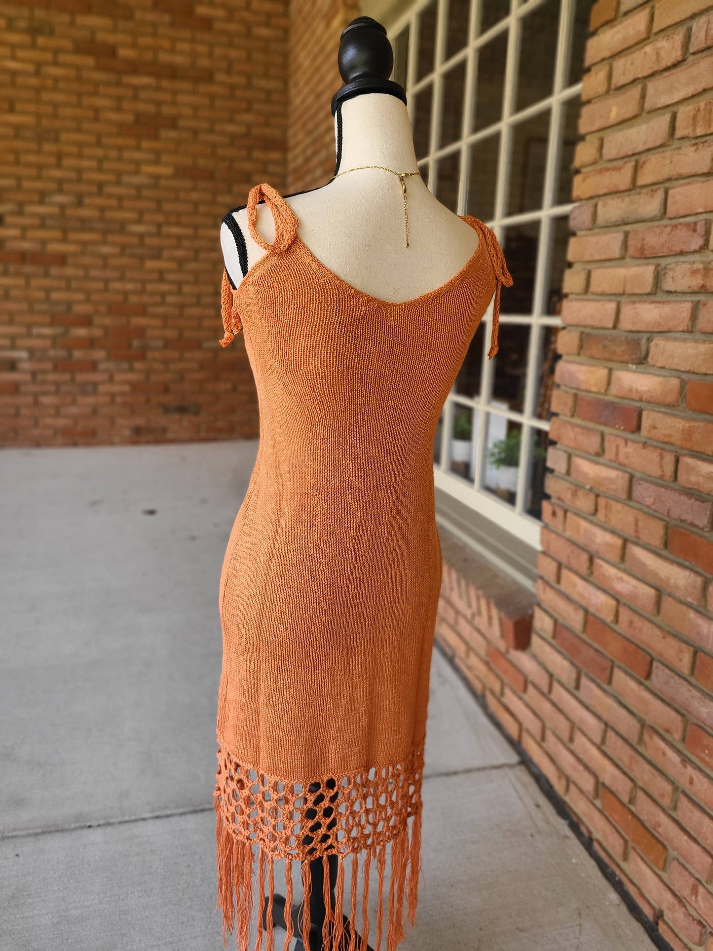 Mandarin Knit Dress