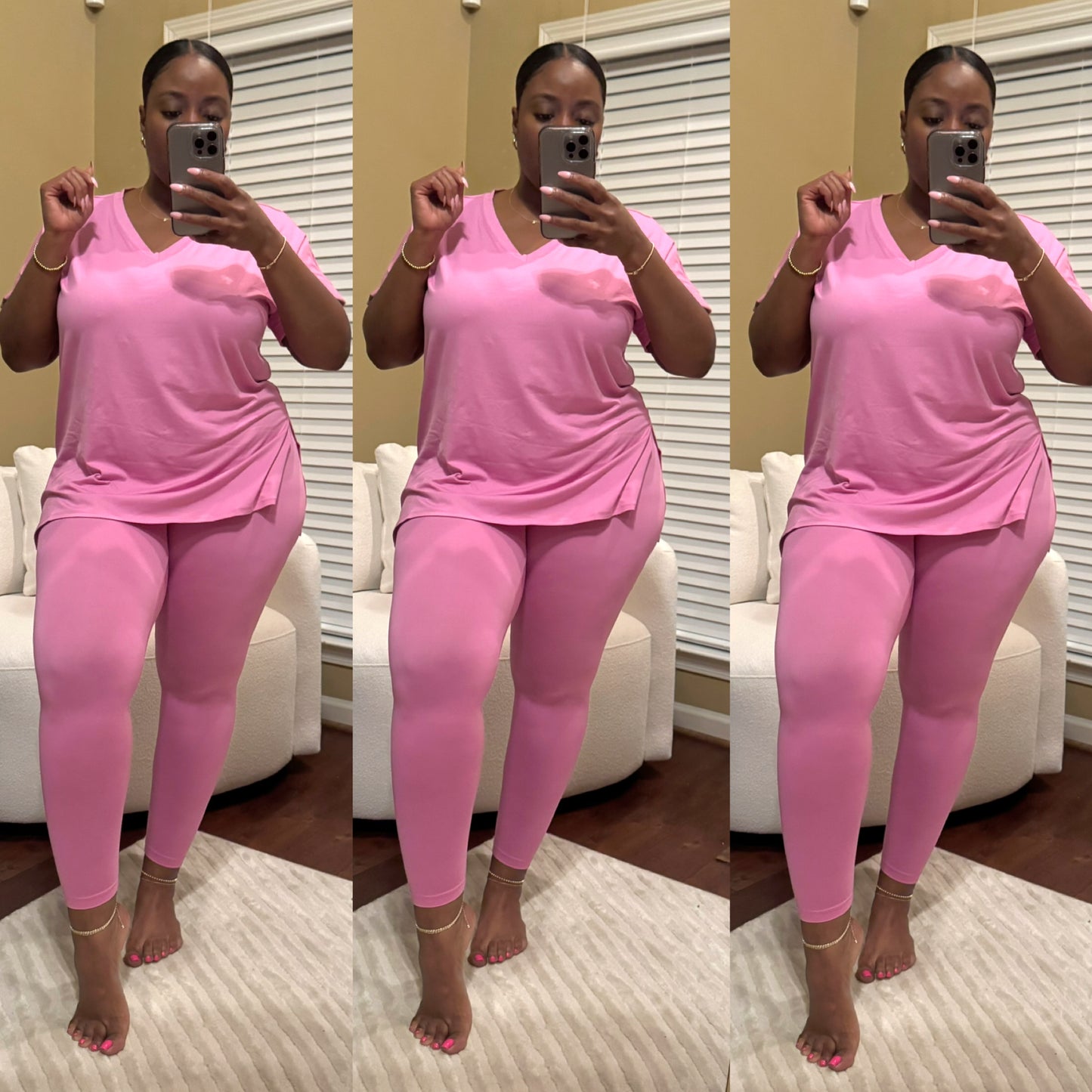 The Chic Lounge Set-Candy Pink