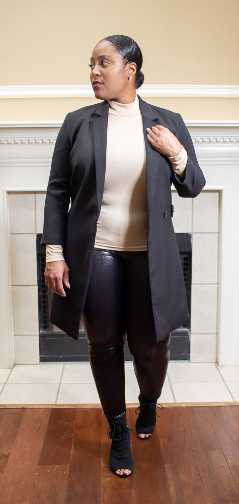 Essential Girl Turtleneck -TAN