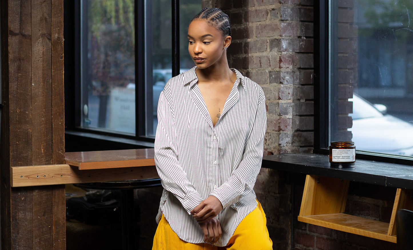 Cori Stripe Button Up