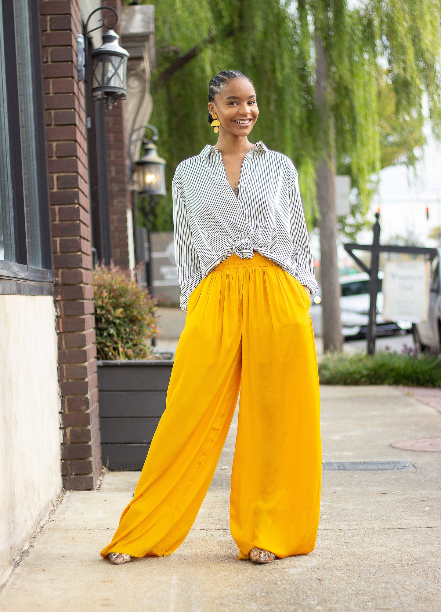 Honey Ginger Wide Leg Pant