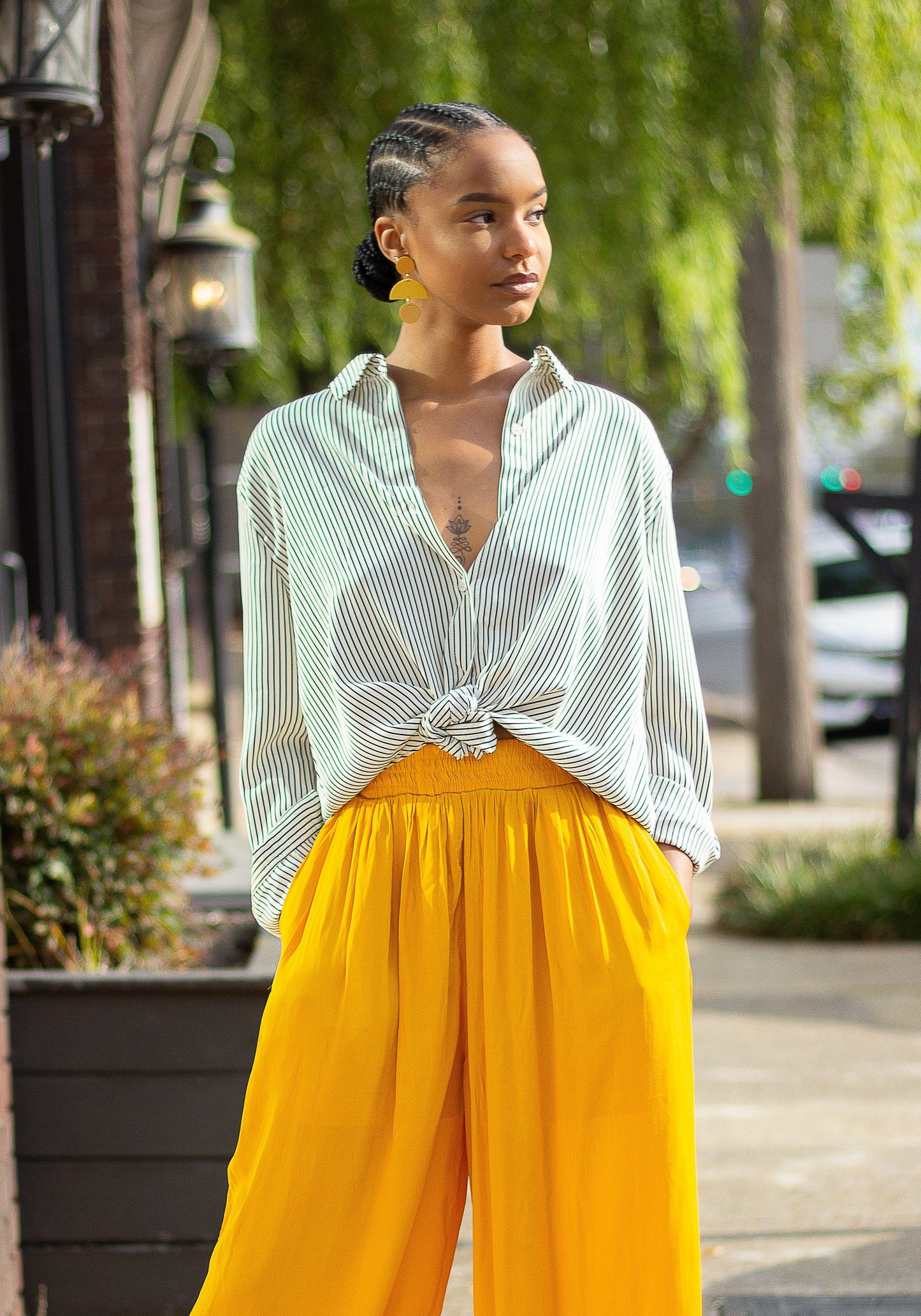 Cori Stripe Button Up