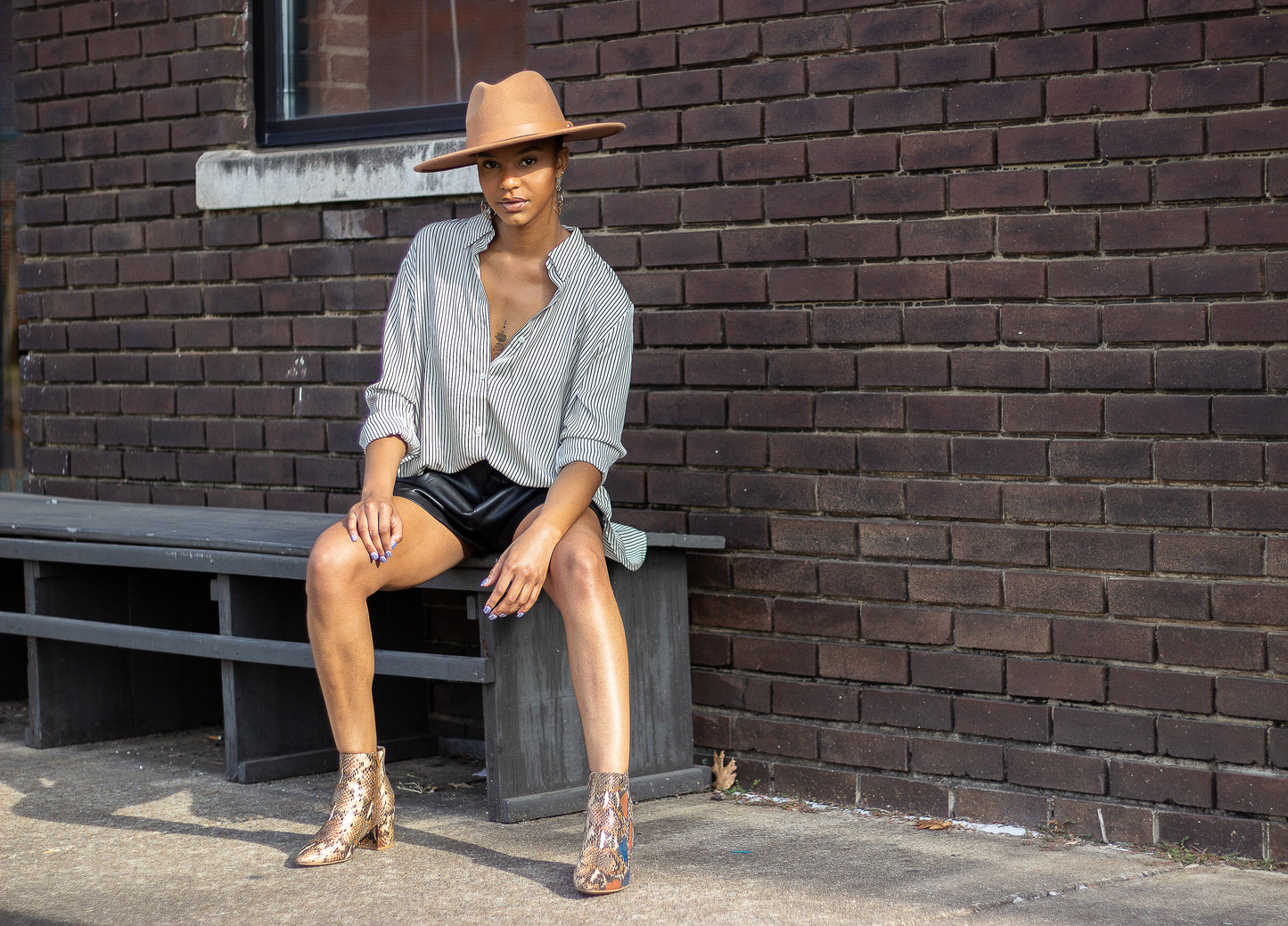 Soft Pleather High Waist Shorts