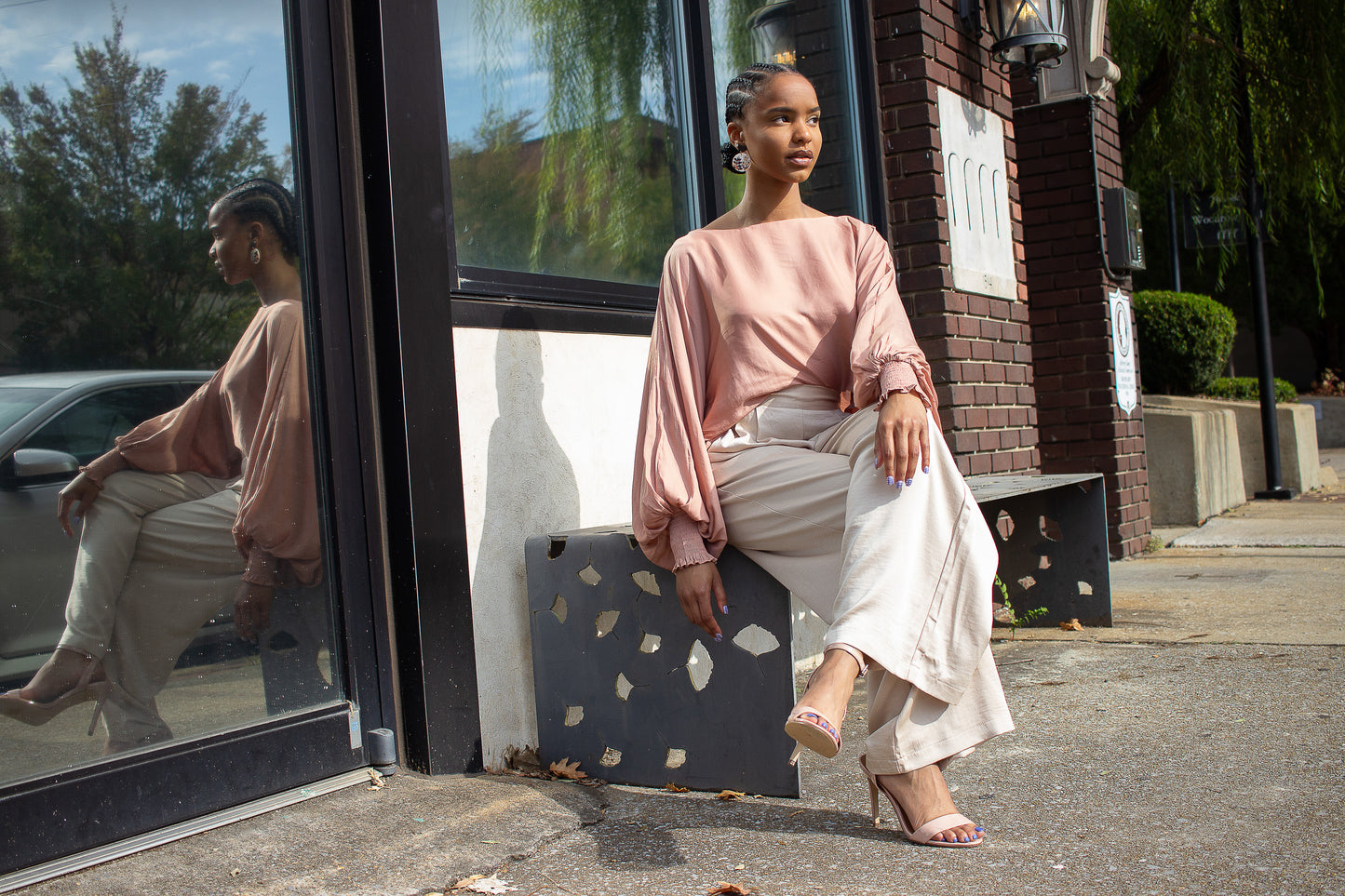 Carmen Ivory Wide Leg Pants