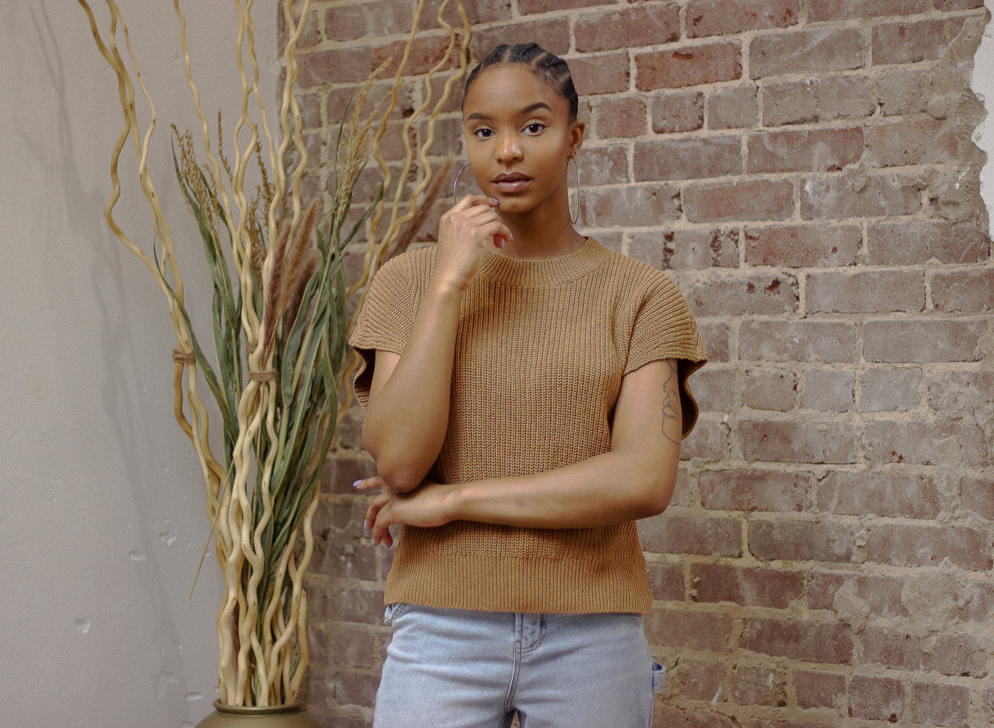 Look Back At It Criss Cross back Sweater