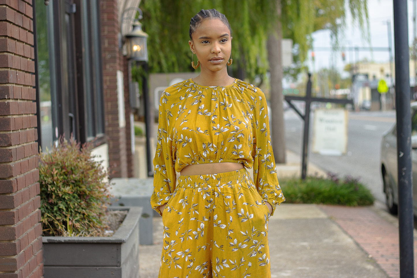 Gabby Mustard Floral Set