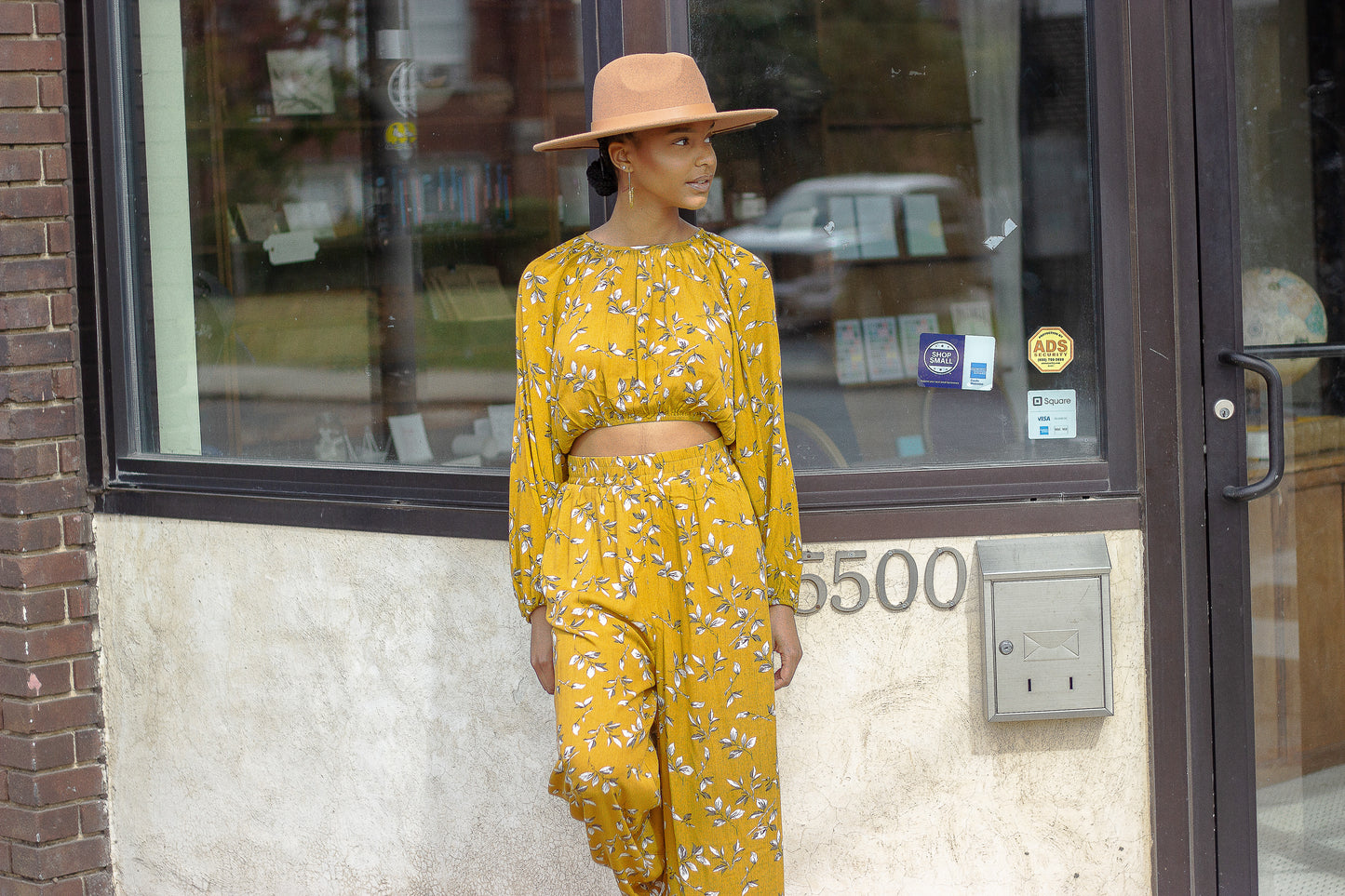 Gabby Mustard Floral Set