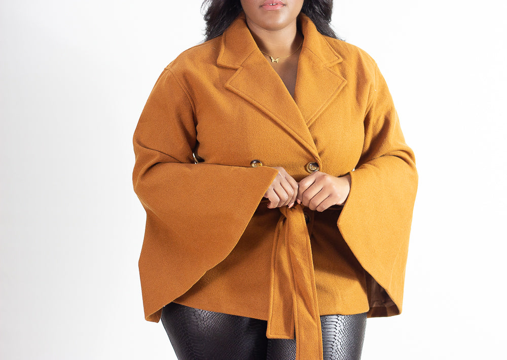 Kenzie Belted Cape Coat