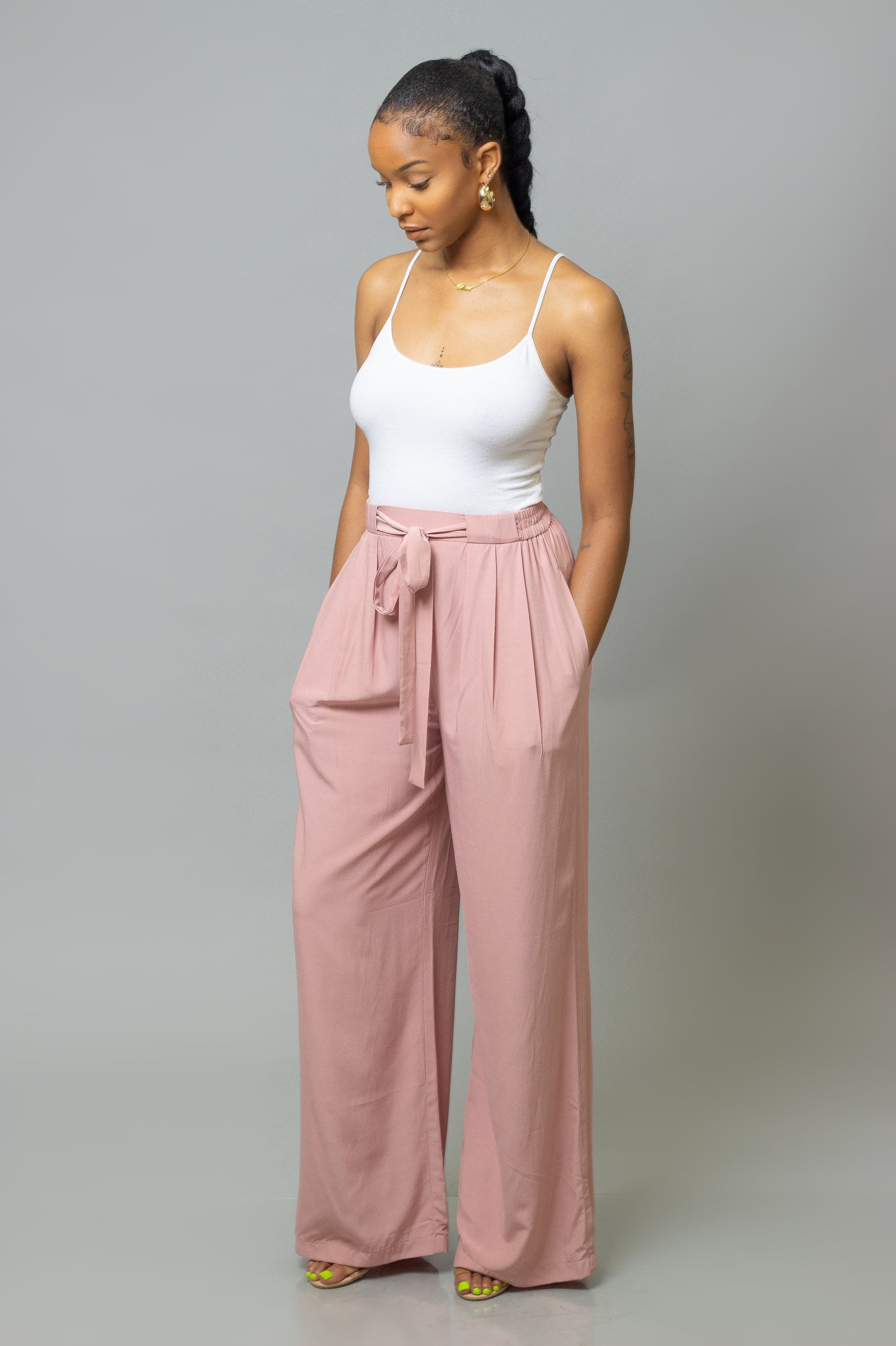 Pink Haze Wide Leg Pants