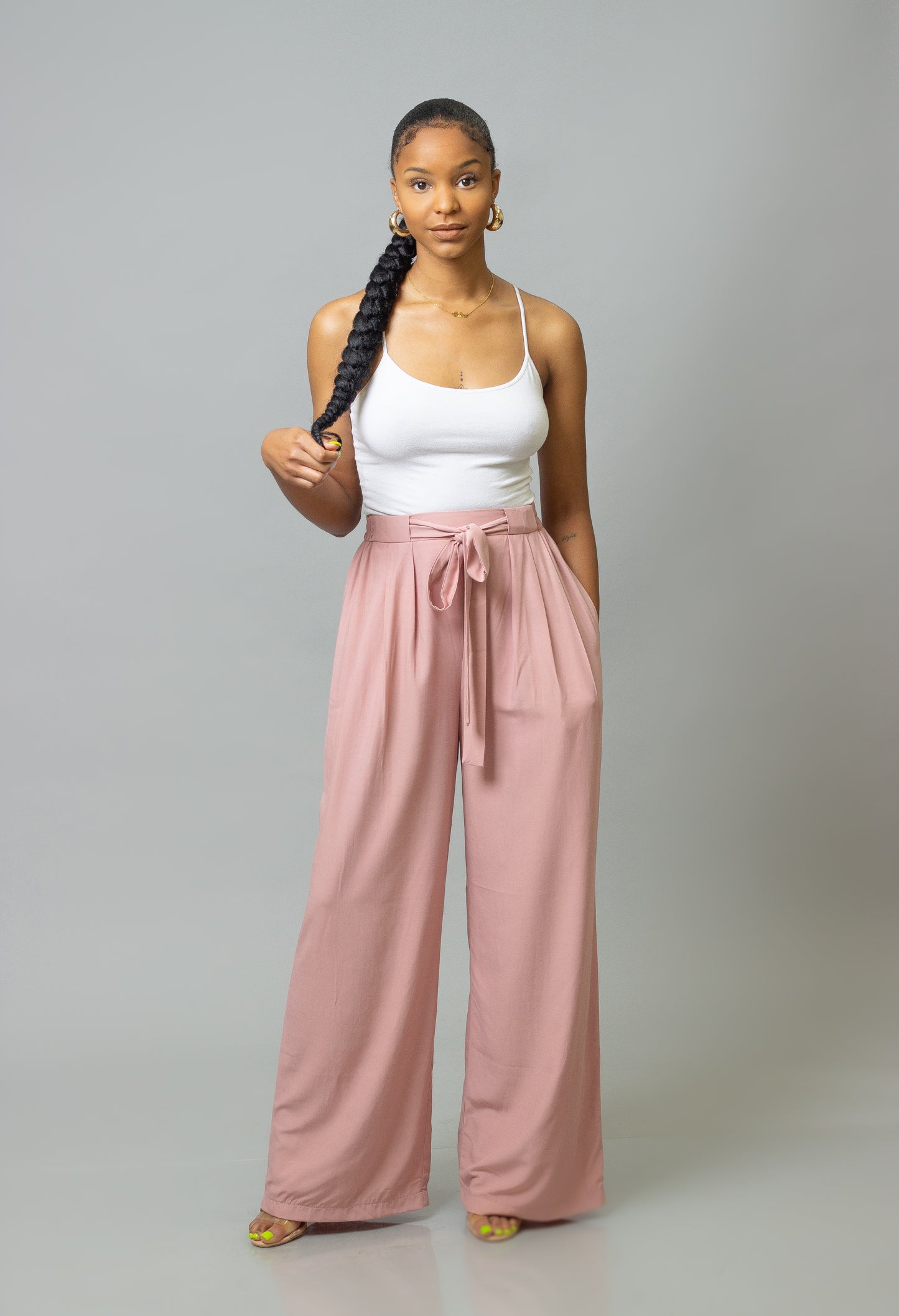 Pink Haze Wide Leg Pants