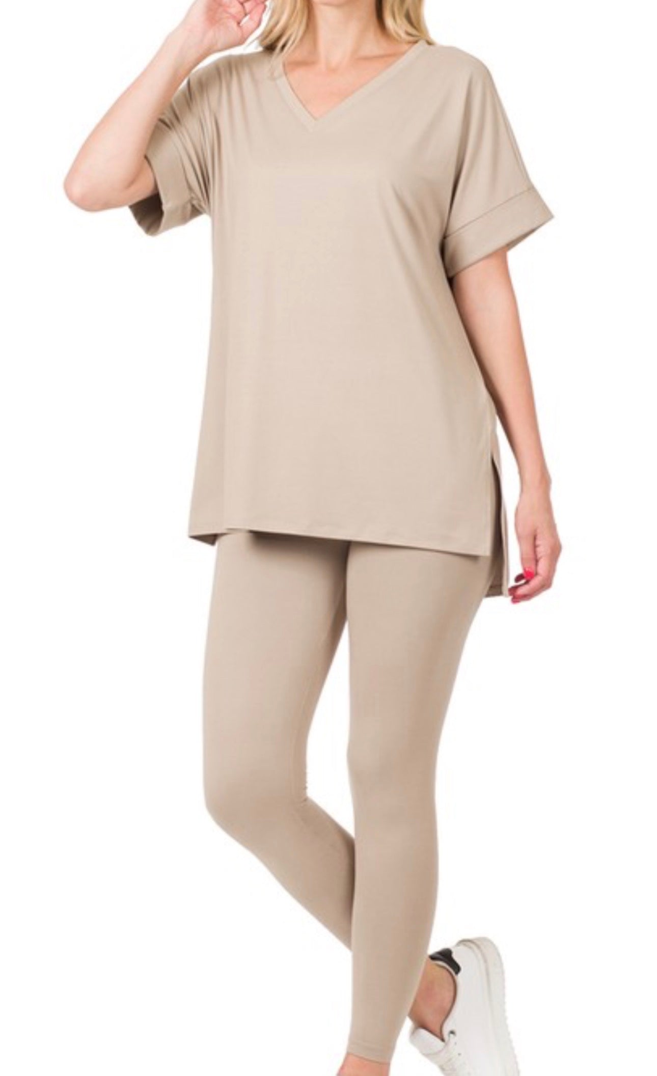The Chic Lounge Set-Mocha