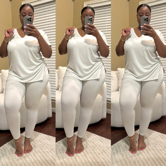 The Chic Lounge Set- Bone