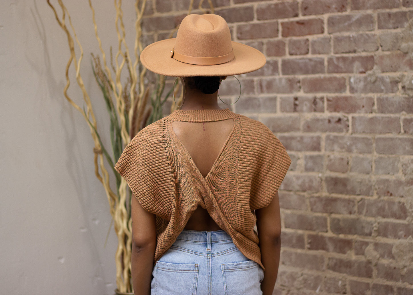 Look Back At It Criss Cross back Sweater