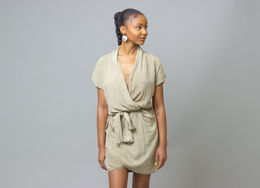 Safari Draped Dress