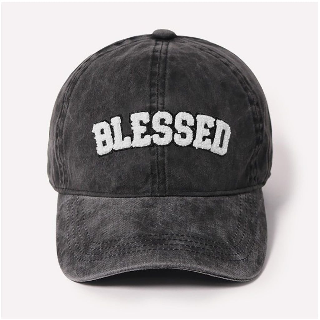 Black Chenille Blessed Hat