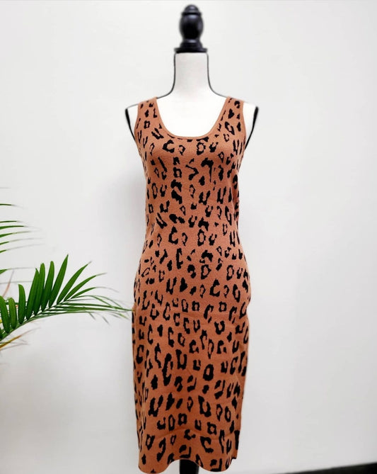 Leopard Knit Dress